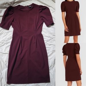 Express Puff Sleeve Sheath Business Dress